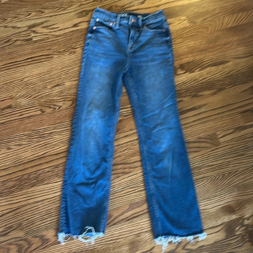 J.Crew slim Demi boot. Size 26. Raw hem